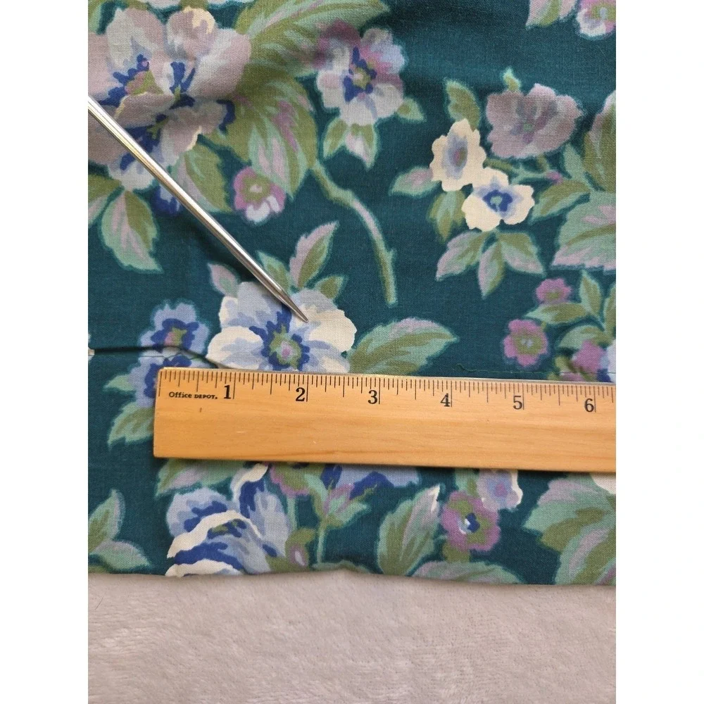 Vtg 90s Primrose Violet Green Floral‎ Martex 